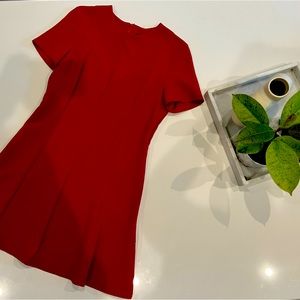 Red business casual dress